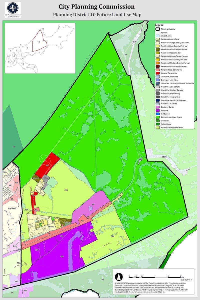 Planning District 10 Future Land Use Map