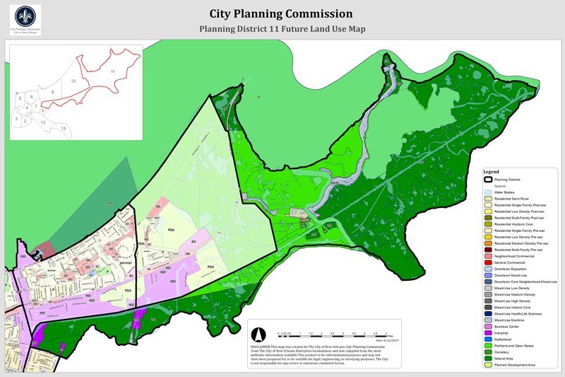 Planning District 11 Future Land Use Map