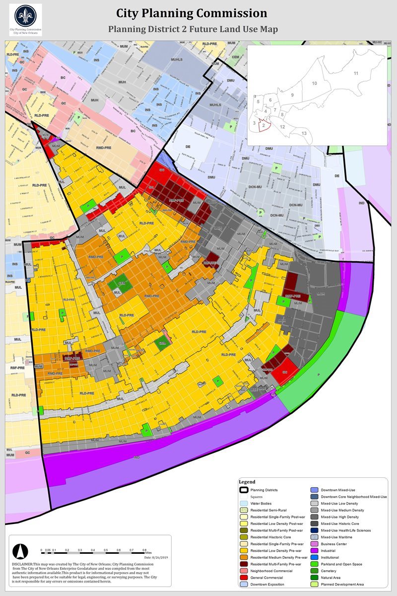 Planning District 2 Future Land Use Map