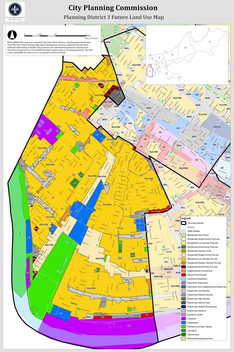 Planning District 3 Future Land Use Map