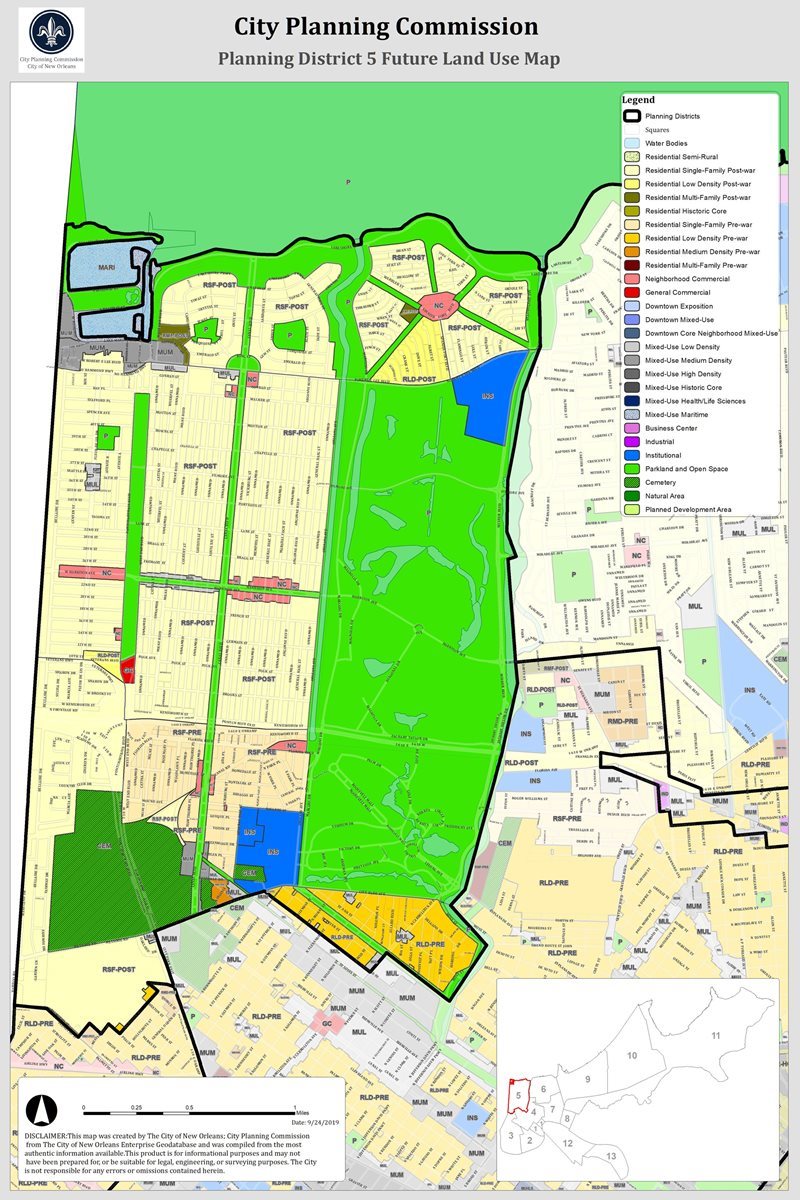 Planning District 5 Future Land Use Map