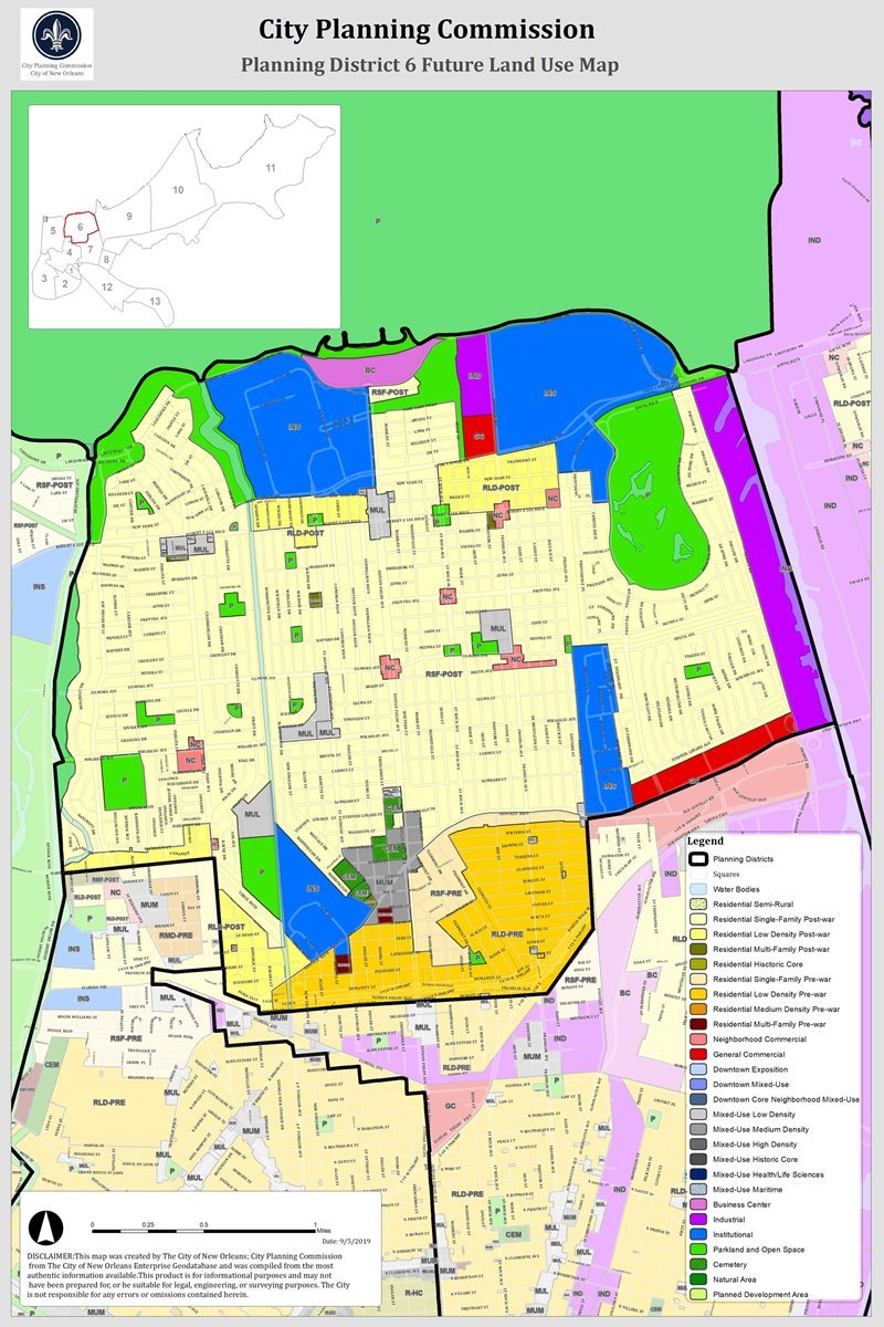 Planning District 6 Future Land Use Map
