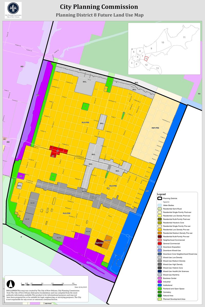 Planning District 8 Future Land Use Map