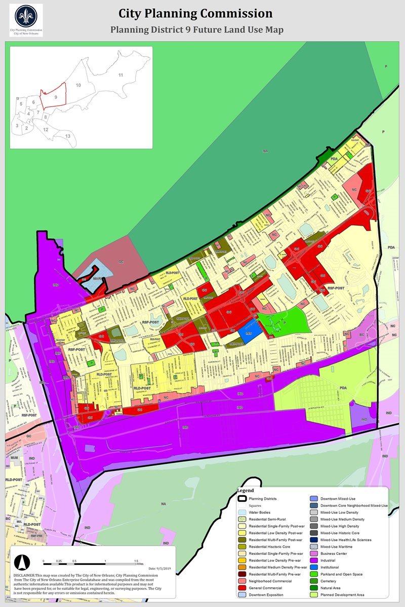 Planning District 9 Future Land Use Map