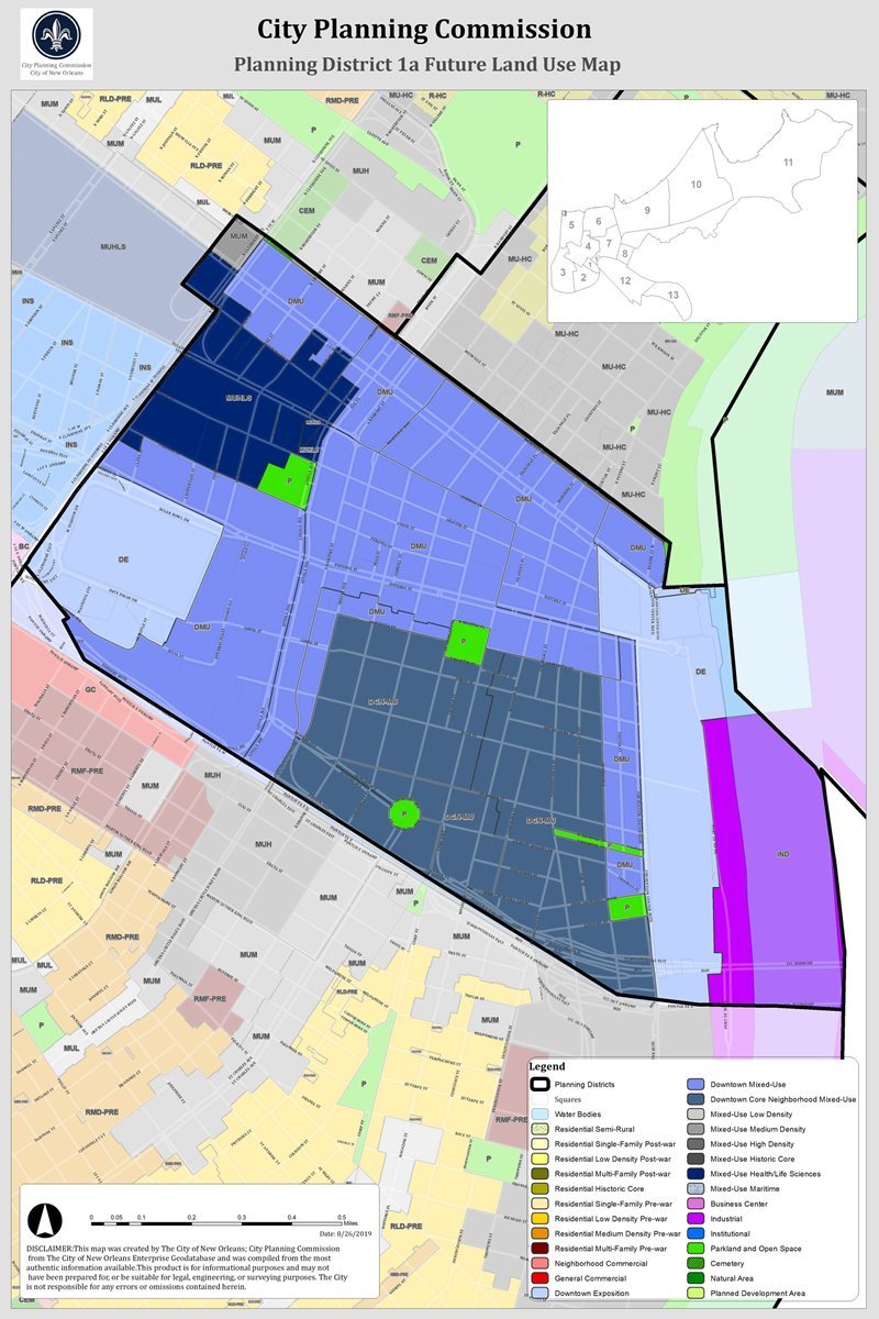 Planning District 1A Future Land Use Map